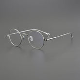 Penn Retro Round Titanium Glasses Frame Round Frames Southood Silver